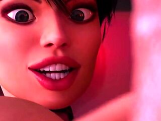 ULTRA Realistic 3D Shemale MILF Masturbates