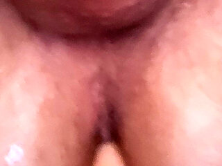 Sitting on the Toilet Seat and Jerking off My Little Cock Until Orgasm Comes, so Shoot