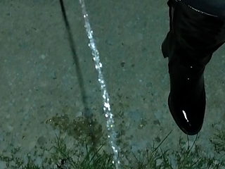 Pee in Chastity outside