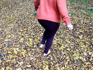 Big Tits Slapped and Punished in the Forest - Outdoor BDSM Action