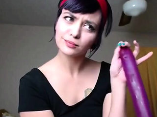 OMG THAT PERFECT ASS and She Swallows 12 Inch Dildo