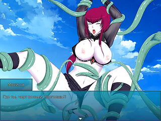 A monster with many cocks has fun with the pussy, ass and mouth of a beautiful girl. triple penetrat