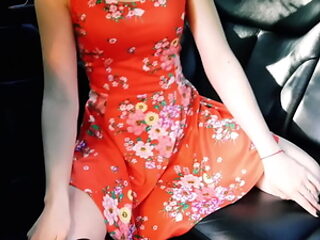 Stretched my arse in the car