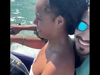 Busty Brazilian bride cheats on hubby with muscular jetski coach