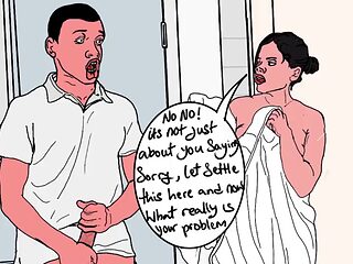 Stepmom caught me masturbating while watching her bathe, so she decided to teach me a lesson