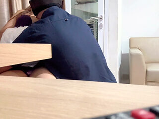 Intern Girl Willing to Serve Her Boss to Get Hired