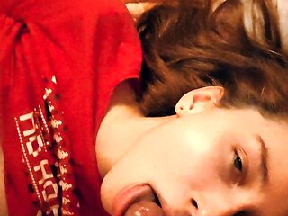 At night in the stepsister's room while the parents are asleep.