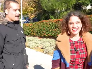 Elena de la Vega goes to hunt a good stallion in the street