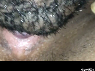 Mallu asian pussy eating at night