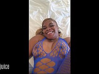 Sweet ebony teen London Luv is dominated by an older, more scened