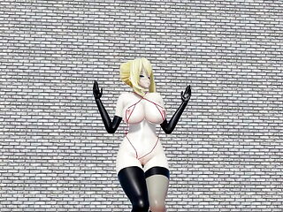 Huge Tits Araki Dancing and Sex with huge dildo