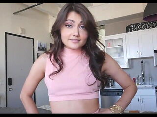 Step sister helps brother with handjob