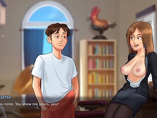 French tutor Vivienne Bissette gets railed in Summertime Saga gameplay