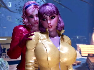 Futanari Story - Animation Shemale fucks horny MILF