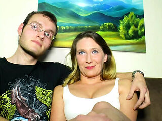 Simone's Hot Home Visit: Blonde Wife Sucks Monster Cock in Outdoor Pleasure