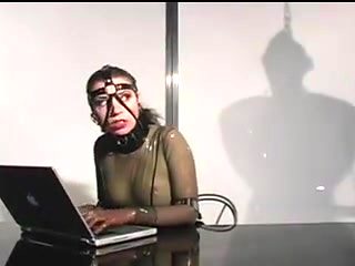 Latex Mistress works her slave