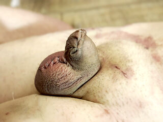 Stapling the cock and balls - ZEIDA and LUCIFERIA sadistic CBT