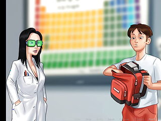 All Sex Scenes With Science Teacher - Tight Pussy - Student teacher - Animated Porn game