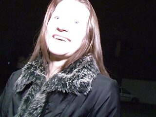 German ugly girl next door pickup on street for amateur casting