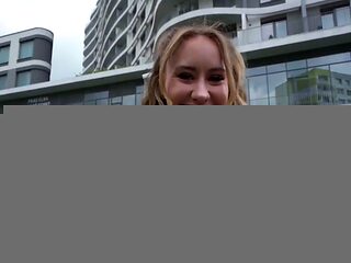 Real tattooed babe fucked in toilet 4 for money after casting