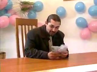 Blonde European Bride With Glasses -  Anal