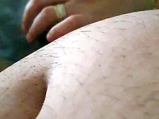 Slutty step mom handjob step son dick in bed while waching porn n tv