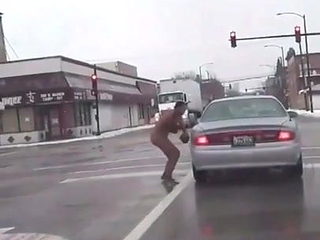 Nude Boxing In The Winter