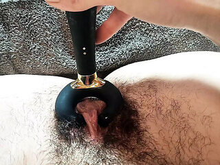 Roy1987 Drives Me Crazy With Big Dildo Orgasm - Hairy Pussy Close-Up & Cumshot