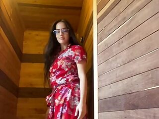 Arab having a spa day, having a squirt in the jacuzzi