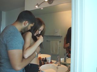 Cheating petite euro cuckolds her boyfriend