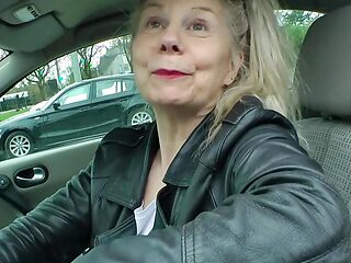 Granny Pisses Before Getting Fucked by a Big Black Cock