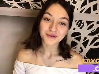 Schoolgirl parody ignites wild passion with sultry oral heat