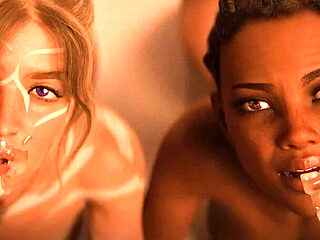 The Seven Realms 46 - Atlas, Kali & Naya Threesome Sex in the Bedroom