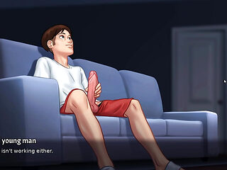 new step mom and step son  make amazing seen in summertime saga part 6