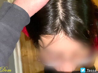 Tessa Dom dances, rides, blows unti she cum at the end Pt. 2