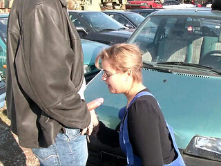 Horny German Couple Fucks on Car Hood - Petra Wegat Big Tits Outdoor Sex