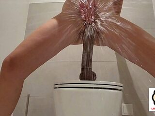 explosion squirt after toilet BBC ride