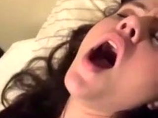 Amazing brunette fingering her drunk pussy - Part 1