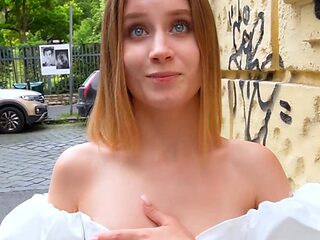 Picked up and creampied cuite Russian babe