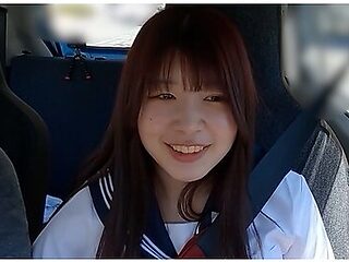 Female Announcer Aspirant Kasumi-chanlicking Blowjob And Nipple Licking Handjob In The Car