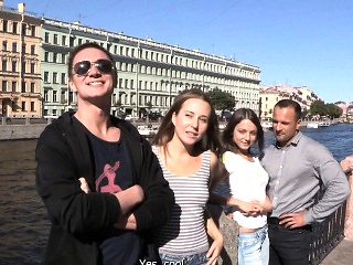 A couple of well-endowed charmers have some fun with two young sluts