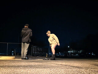 Thick BBW Wife Public Sex on a Chilly Morning! Badblondiemonroe