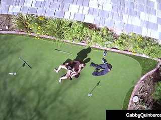 Mexican Milf Gabby Quinteros Fucked! Hole In One!