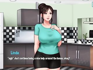 Step mom Linda's dirty secret with stepson Irvin in the kitchen