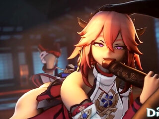 Hilichurl Genshin Animation Compilation Eula Hutao Raiden Shogun Yae Miko Hentai