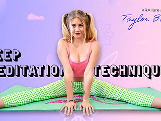 Frisky blonde cutie Taylor Blake is ready to have fun with you in virtual reality