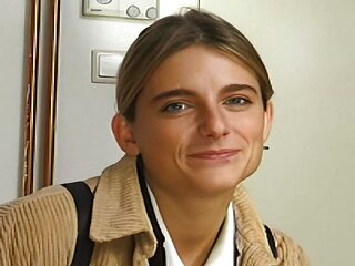 German teen masturbating on the table