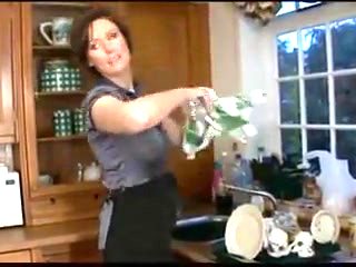 British Milf gets it in the kitchen