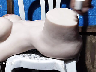 He first time to fuck his sex doll from evolova he got satisfied