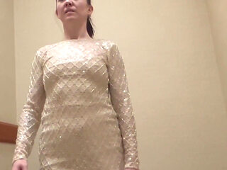 Mall Try on Flashing Showing to Her Client New Collections